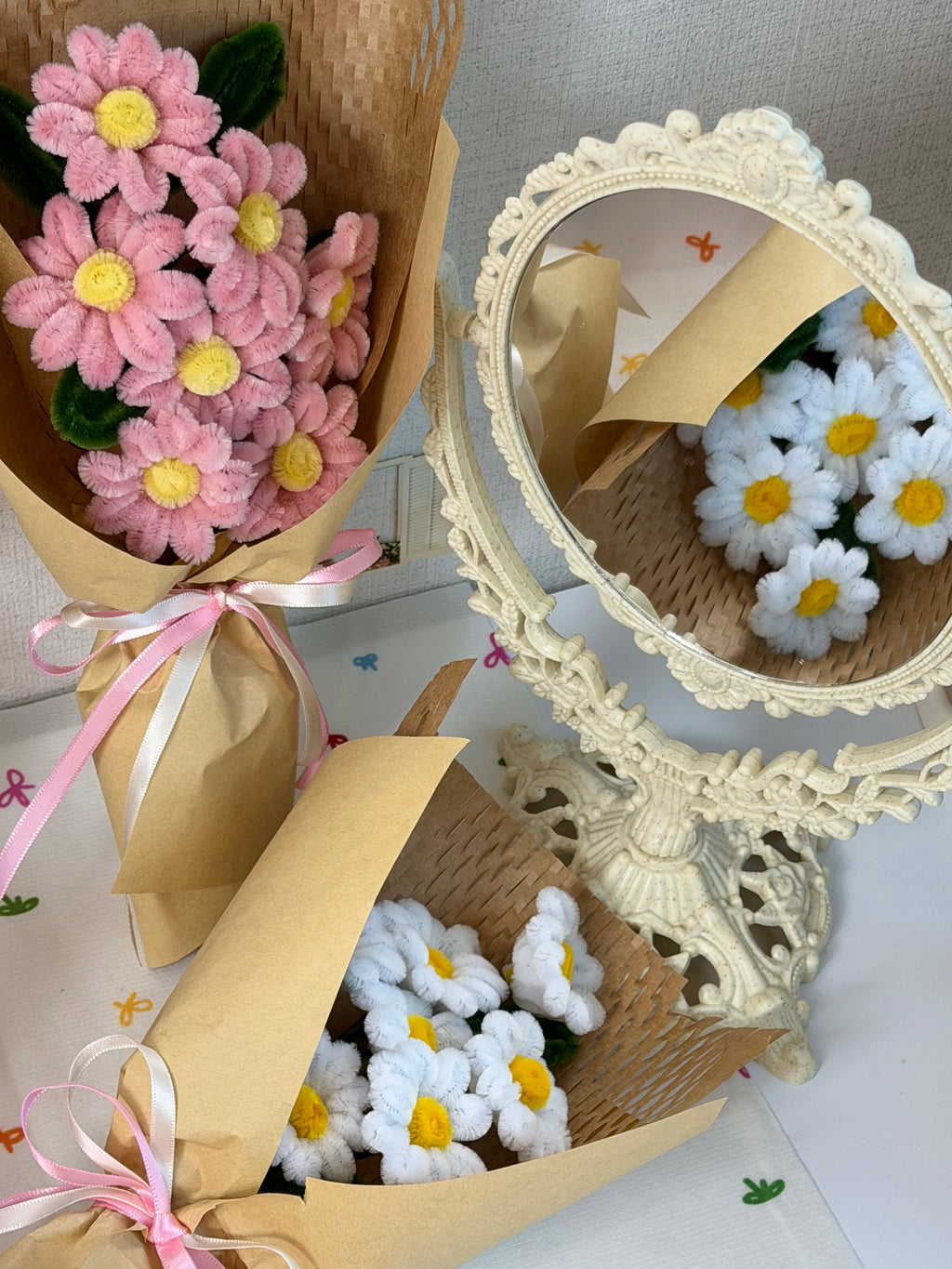 Glue Gun-Free Daisy Bouquet DIY Kit🌼
