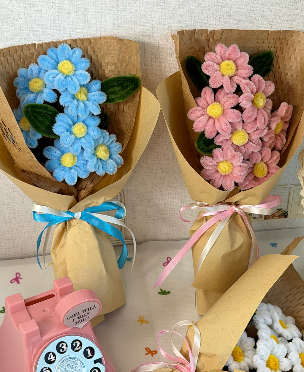 Glue Gun-Free Daisy Bouquet DIY Kit🌼