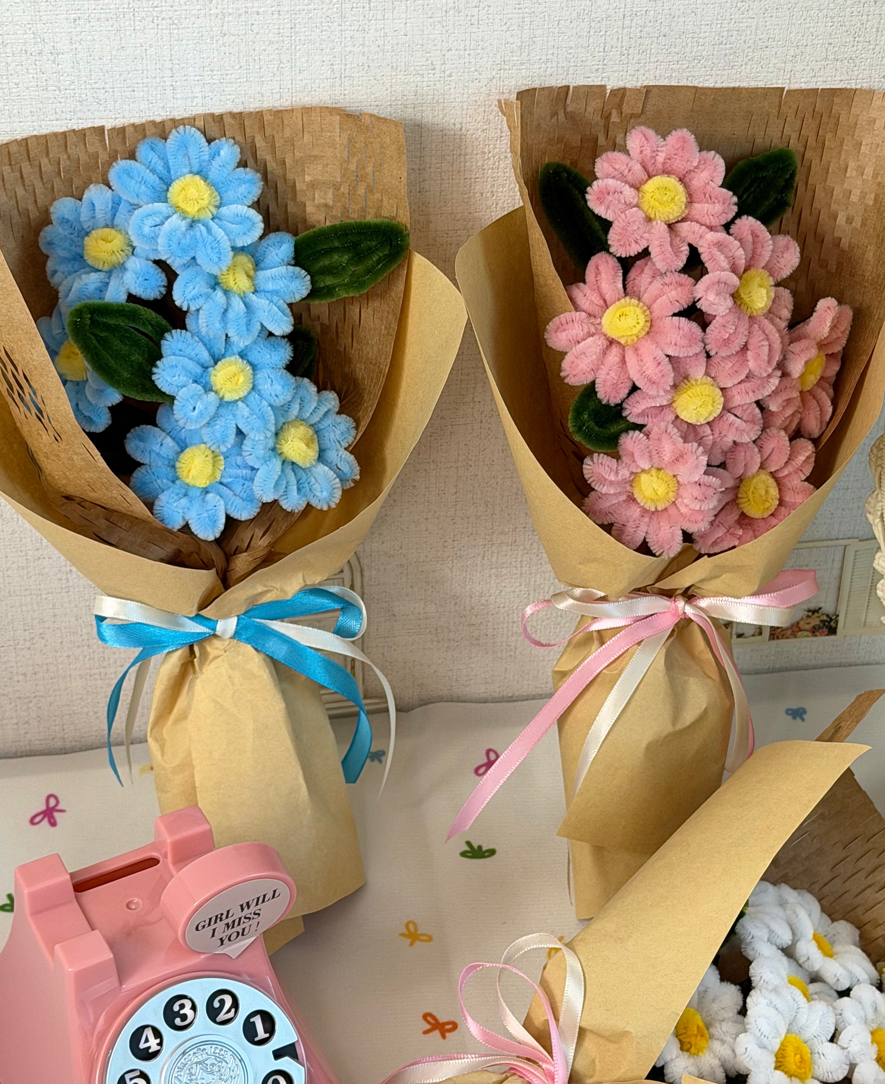 Glue Gun-Free Daisy Bouquet DIY Kit🌼